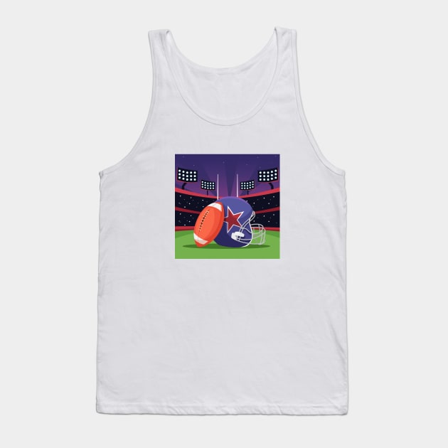 American football Tank Top by H-Shirt